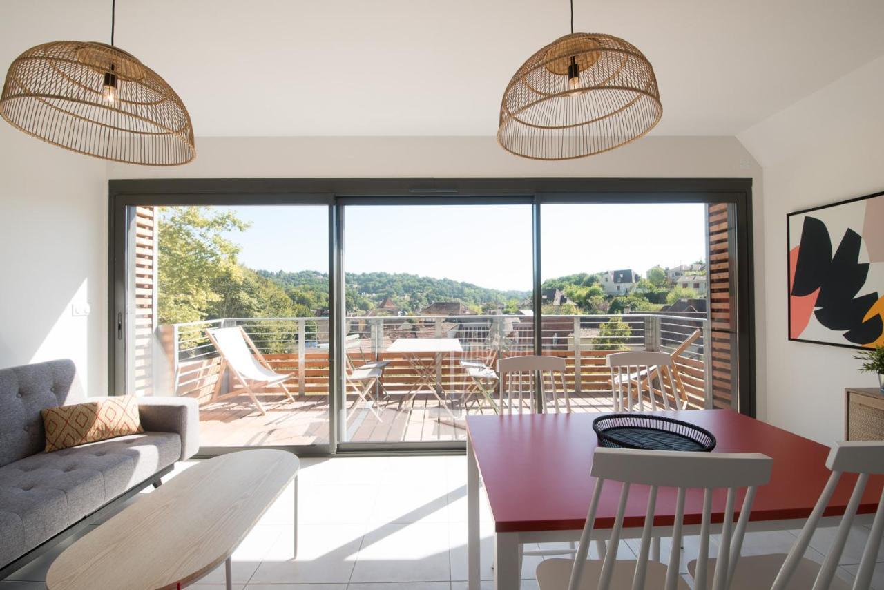 "Le Soleil Levant" Avec Balcon Et Parking Prive, 2 Adultes Et 1 Enfant Sarlat-la-Caneda Εξωτερικό φωτογραφία